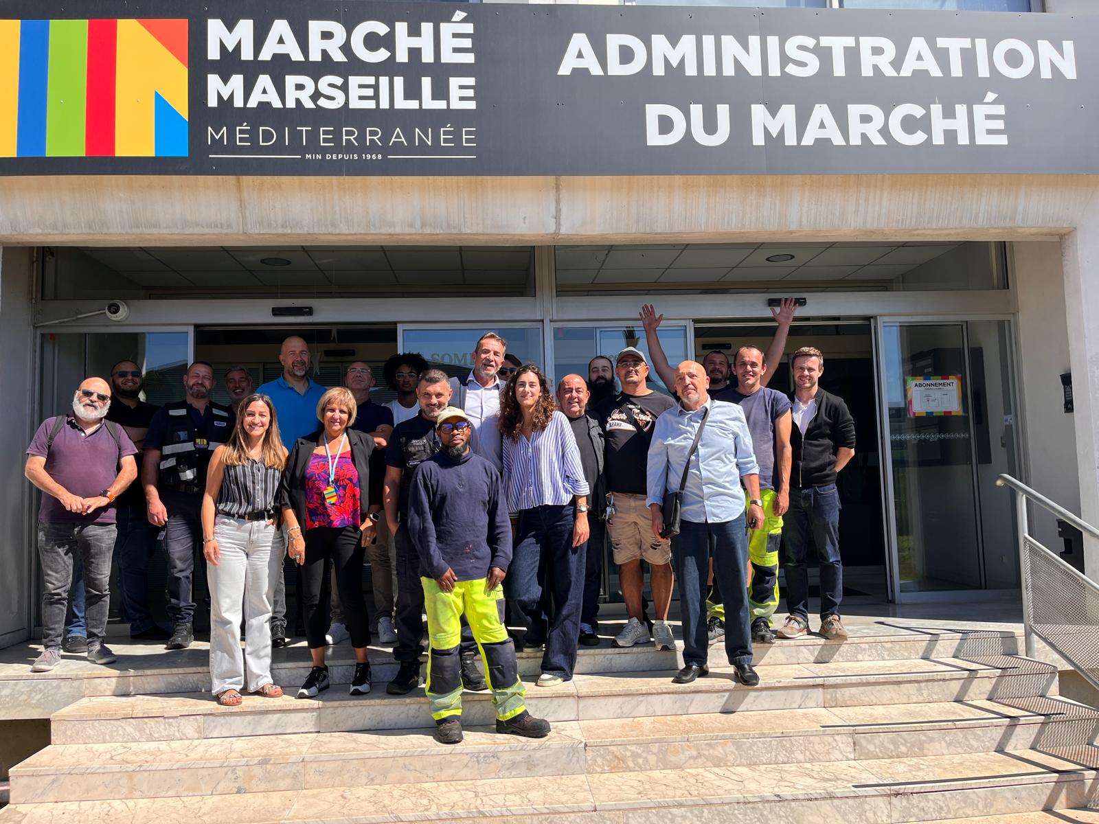 L'équipe de la SPL Marché Marseille Méditerranée